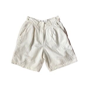 vintage 90s white high waisted shorts - 25” waist - the limited